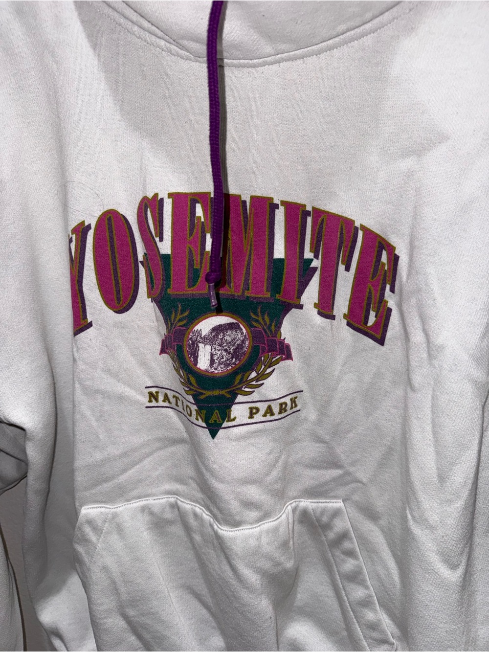 Vintage Yosemite National Park Gray Graphic Oversized Sweatshirt XL Y2K - Picture 5 of 6